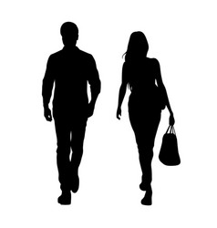 Man And Woman Walking Forward Couple