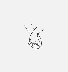 Holding Hands With Interlocked Or Intertwined