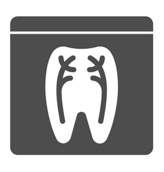 Dental Xray Solid Icon Tooth Xray