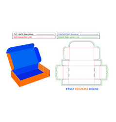 Resizable Mailer Shipping Box Roll End Front Tuck