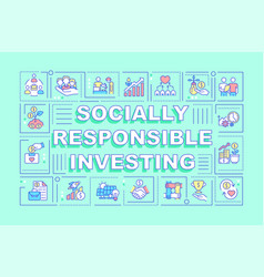 Socially Responsible Investing Word Concepts