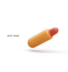 3d Realistic Fly Hot Dog