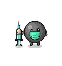 Cannon Ball Mascot As Vaccinator