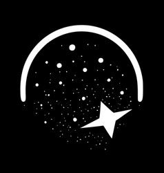 Sparkle - Black And White Isolated Icon