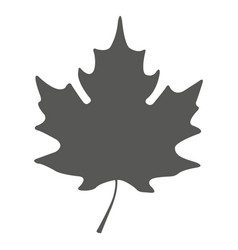 Simple Maple Leave Silhouette