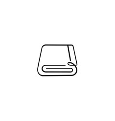 Towel Line Style Icon Design