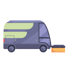 New Sweeper Icon Cartoon Street Road