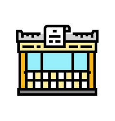 Paper Shop Store Color Icon