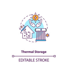 Thermal Storage Concept Icon