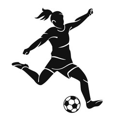 Girl Playing Soccer Cut-out High Quality