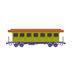 Passenger Train Car Or Wagon Side View