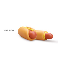 Two Realistic Hot Dog On White Background