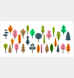 Cartoon Tree Icon Isolated