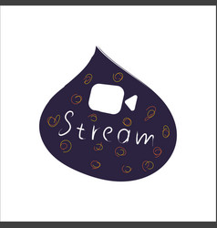 Live Stream Label Concept Of Video Call