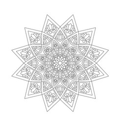 Simple Ornament Art Mandala Colouring Book