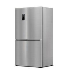 Stainless Steel Double Door Refrigerator Side