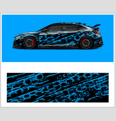 Vehicle Wrap Design And Abstract Grunge