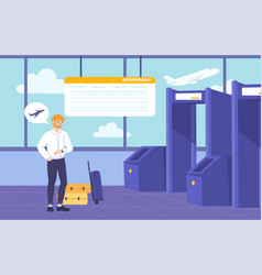 Man At Airport Concept