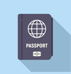 Passport Icon Flat Id Card