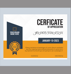 Corporate Certificate Of Appreciation