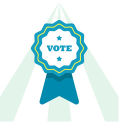 Isolated Blue Vote Medal Election Day