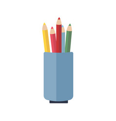 Pencil Holder Or Case Flat Icon Design