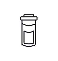 Prescription Bottle Icon Isolated On White