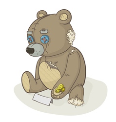 Torn Beggar Teddy Bear