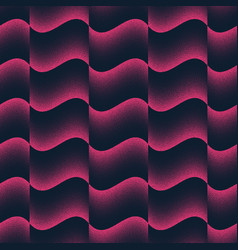 Wavy Seamless Pattern Trendy Noir Purple