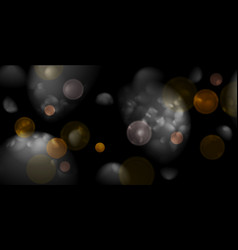 Black Bokeh Light Glitter Background