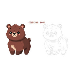 Coloring Book Of Cute Bear