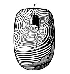 Computer Mouse Hand Drawn Sketch