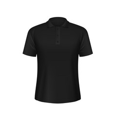 Black Male Polo Shirt Realistic 3d Mockup