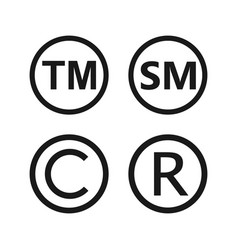 Copyright Registered Trademark Smartmark Icons