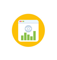 Views Analytics Icon For Web