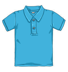 Cartoon Blue Polo Shirt