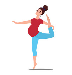 Pregnant Woman Doing Yoga