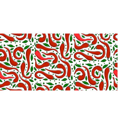 Red Chili Pepper Seamless Pattern