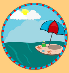 Island On Sea Summer Time Theme