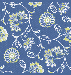 Jacobean Seamless Design Cool Color Combo