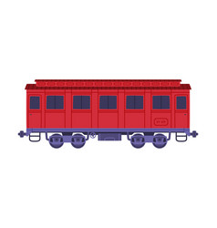 Passenger Train Car Or Wagon Side View