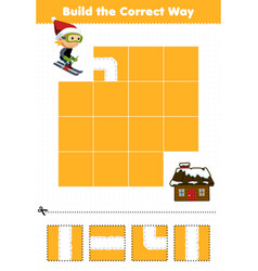 Education Game For Children Build The Correct Way