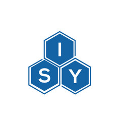 Isy Letter Logo Design On White Backgroundisy