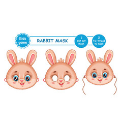 Rabbit Bunny New Year Christmas Carnival Mask Set