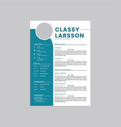 Resume Cv Design Clean Modern And Cover