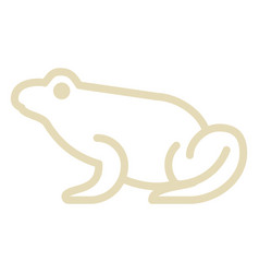 Simple Thick Stroke Profile Frog