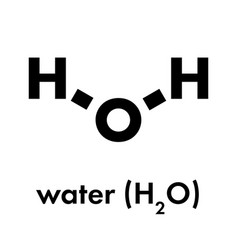 Water H2o Molecule Skeletal Formula