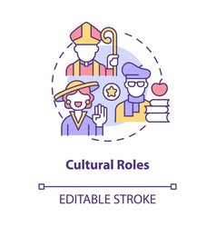 Cultural Roles Concept Icon