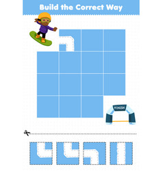 Education Game For Children Build The Correct Way