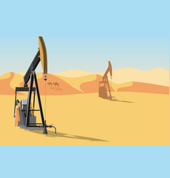 Oil Rigs In The Desert